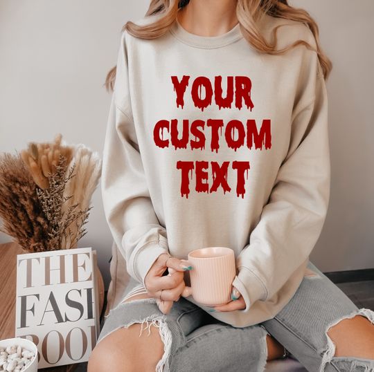 Discover Custom Halloween Sweatshirt,Personalized Halloween Sweatshirt, Fall Season Sweatshirt