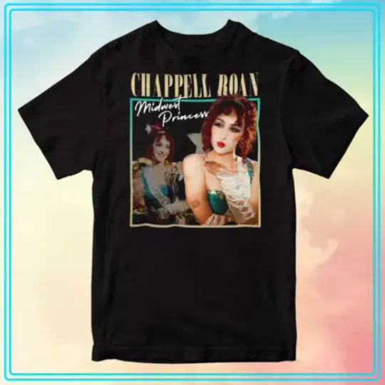 Discover Chappell Roan Concert Tour Black T-Shirt