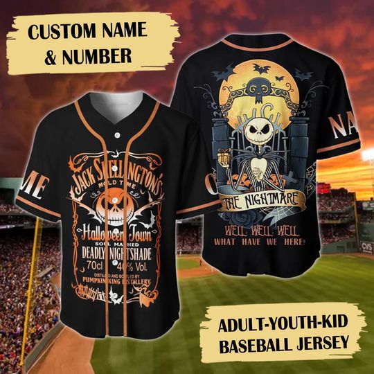 Discover Personalized Halloween Baseball Jersey