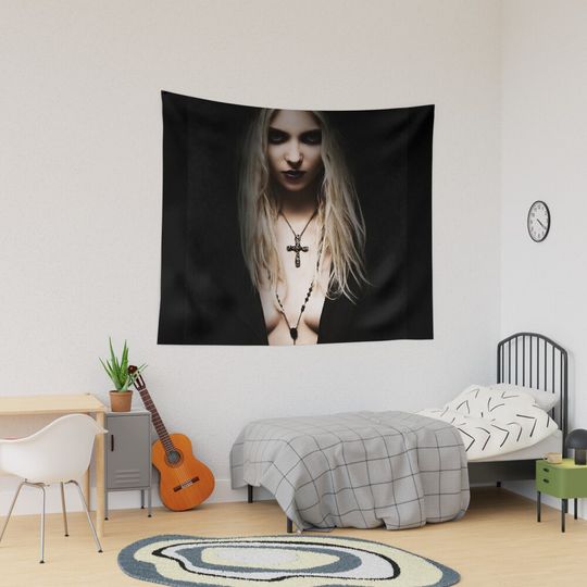 Discover pretty hot front girl Tapestry