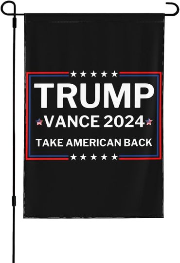 Discover Trump-Vance 2024 Garden Flag Double Sided Donald Trump 2024