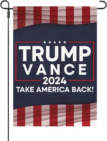 Discover Trump Vance 2024 House Flags One Size Hilarious Yard Flag Double Sided