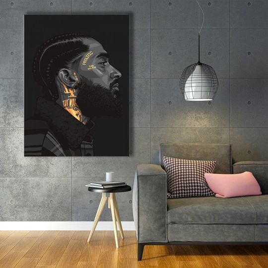 Discover Nipsey Hussle Music Poster, American Rapper Wall Nipsey Hussle Print