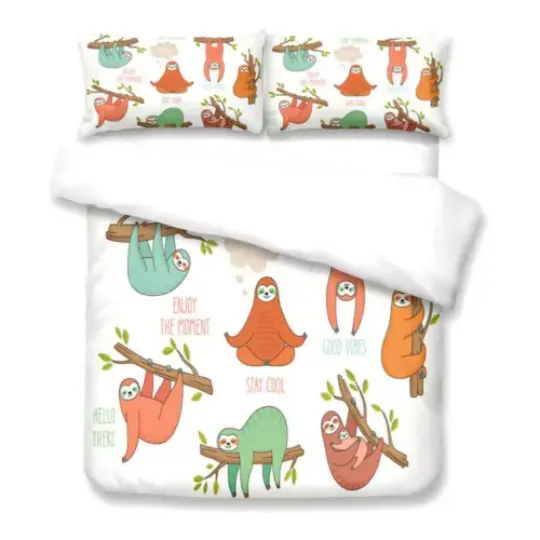 Discover Cute Cartoon Sloth Kids Gift Bedding Sets