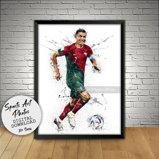 Discover Cristiano Ronaldo Poster, Portugal Footballer, World Cup, Wall Art