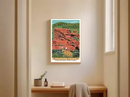 Discover The Avett Brothers Jul 7 2024 Red Rocks Amphitheatre in Morrison CO Poster