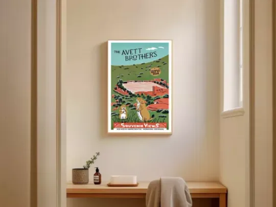 Discover The Avett Brothers Jul 6 2024 Red Rocks Amphitheatre in Morrison CO Poster