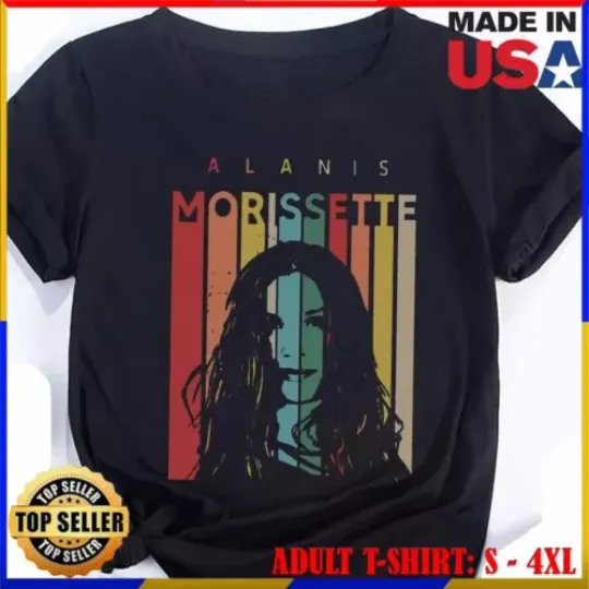 Discover Alanis Morissette 90S Vintage Shirt The Triple Moon Tour 2024 Tee