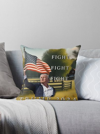 Discover MAGA - Trump 2024 Pillow