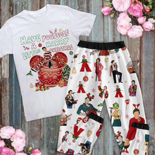 Discover Have Yourself A Harry Little  Pajamas Set, Personalized Family Pajamas, Harry Family Pajamas Set.