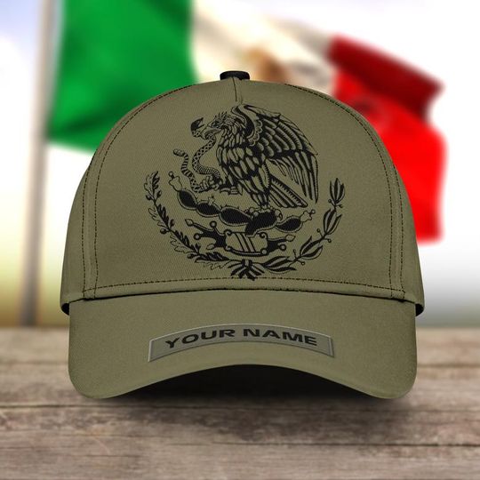 Discover Mexican Baseball Classic Cap Hat, Custom Name Cool Mexico Cap Hat