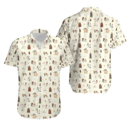 Discover THE HOLY GRAIL PATTERN MONTY PYTHON HAWAIIAN SHIRT