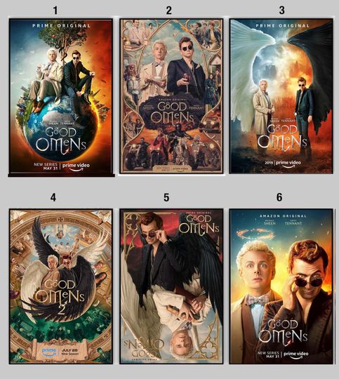 Discover Good Omens Season 1 & and 2 Classic Movie Poster