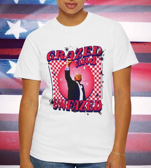 Discover Trump Shot T-Shirt - 2024 Campaign Theme