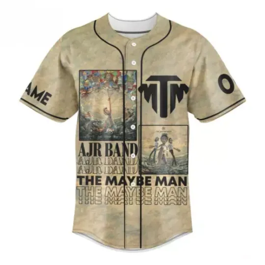 Discover Ajr Band The May Be Man Custom Baseball Jersey
