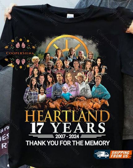 Discover Heartland 17th Anniversary Shirt, Heartland Thank For Memories Shirt, Classic Movie Shirt