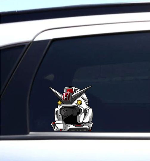 Discover Asimo Robot | Peeker | Peeking | Peek | Car Vinyl Stickers | Anime Stickers | Car Decals