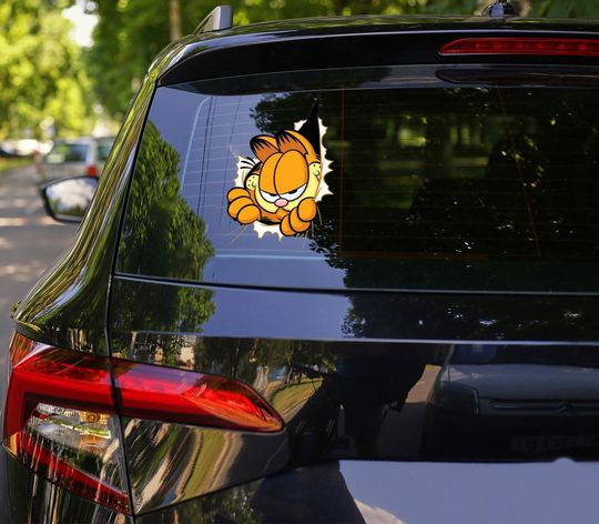 Discover Garfield Cat Car Decal