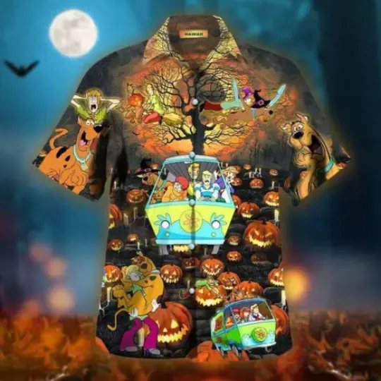 Discover Scooby Doo Happy Halloween Hawaiian Shirt