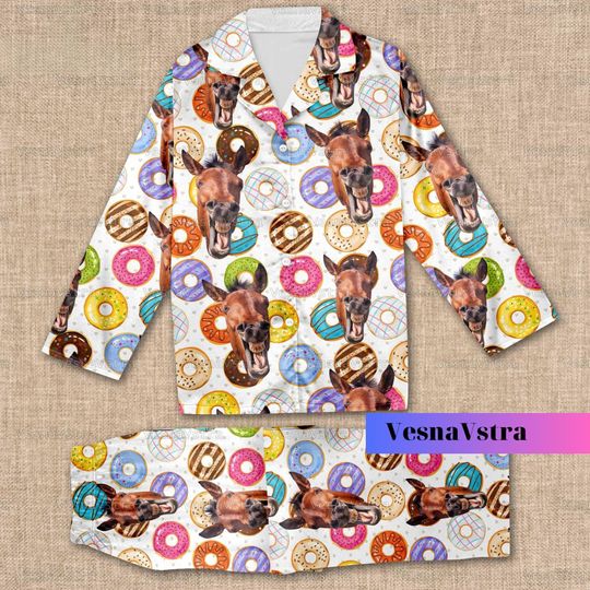 Discover Halloween Horse Cookies Pajamas Set, Horse Pjs