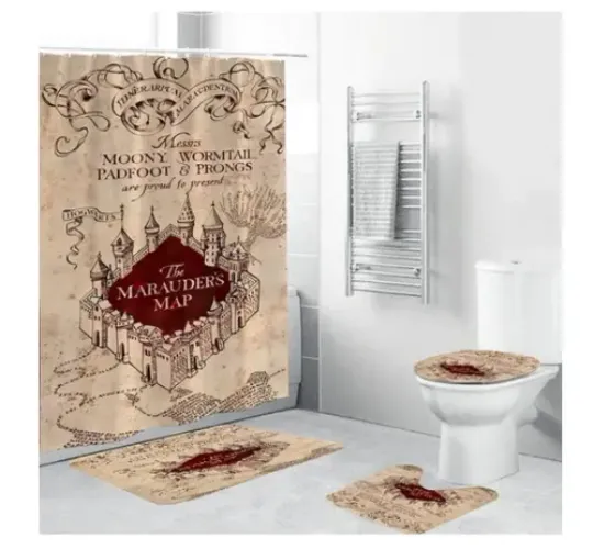 Discover Harry Potter The Marauders Map Shower Curtain Sets