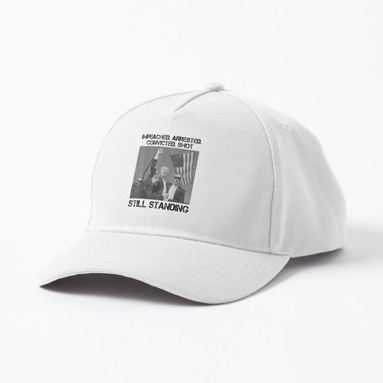 Discover Trump Fight 2024 | Impeached arrested convicted shot still standing | Trump Shot Fight Cap