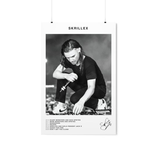 Discover Skrillex Poster Minimalist Skrillex