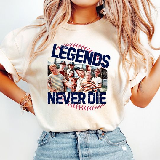 Discover Legends Never Die Shirts, 1990s Sandlot Legends Never Die Shirt