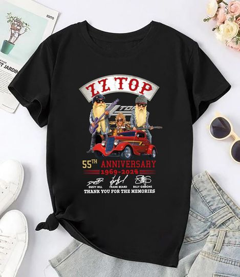 Discover ZZ Top 55th Anniversary Shirt