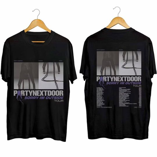 Discover PartyNextDoor Sorry Im Outside Tour 2024 Shirt, PartyNextDoor Fan Shirt