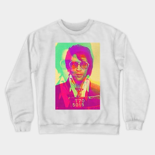 Discover Elvis Mugshot - Elvis - Crewneck Sweatshirt