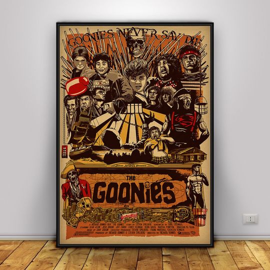 Discover The Goonies Movie Poster | Wall Art | Kraft Paper Print | Home Decor Gift