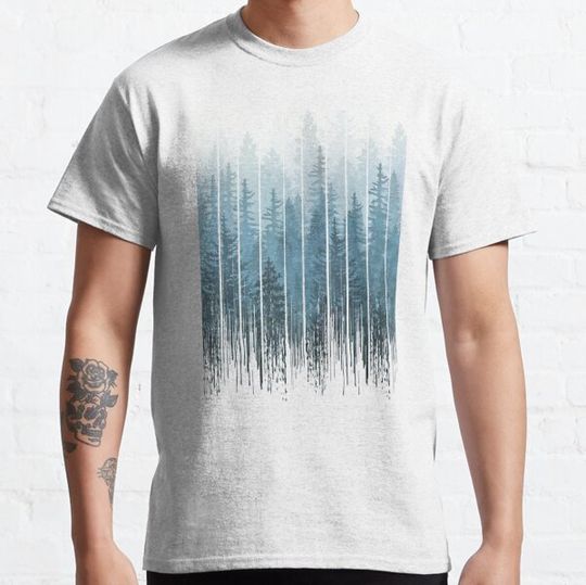 Discover Grunge Dripping Turquoise Misty Forest