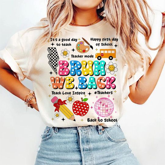 Discover Bruh We Back Teachers , First Day Of School Png, Bruh Teacher Shirt