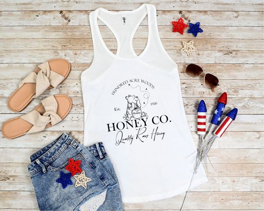 Discover Vintage Hundred Acre Woods Honey Co Tank Top