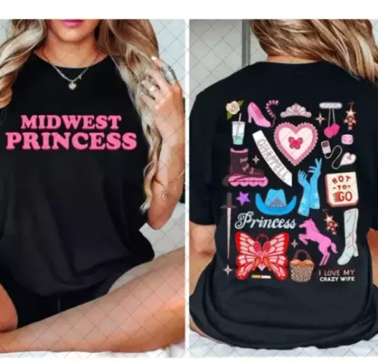Discover Chappell Roan T-Shirt, Chappell Roan Midwest Princess 2024 Tour Shirt