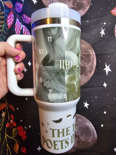 Discover Tortured Poets Tumbler 40oz with Handle, Swift Fans, TTPD Merch