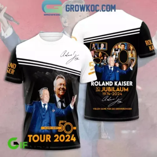 Discover Roland Kaiser 50 Jubilaum 1974-2024 Tour True Fan T-Shirt