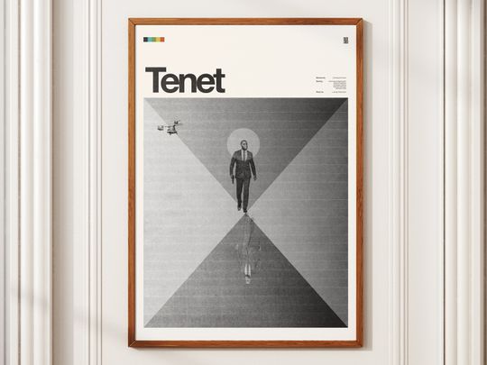 Discover TENET poster, John David Washington, Robert Pattinson, Michael Caine