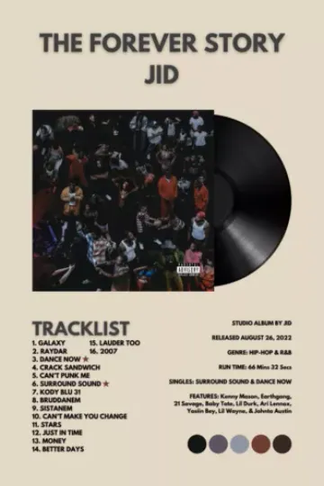 Discover The Forever Story - JID album cover poster