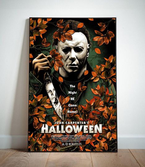 Discover Halloween Poster Print, John Carpenter Wall Art, Rolled Canvas Print