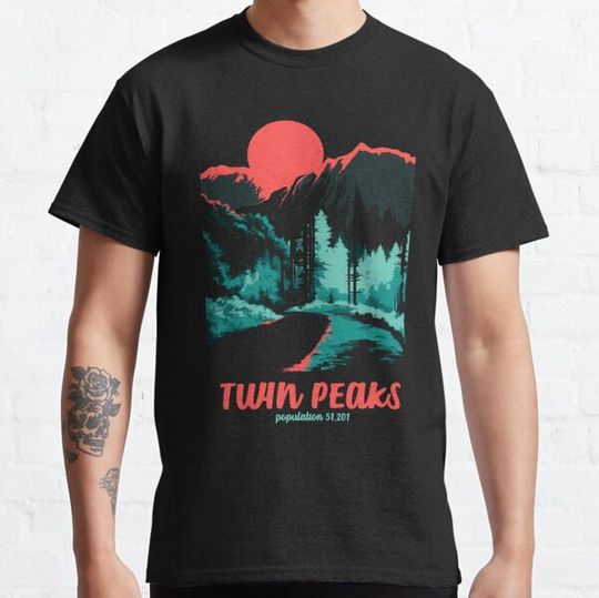 Discover Twin Peaks Classic National Parks Tonal Welcome Poster