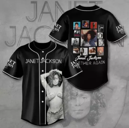 Discover Janet Jackson Together Again Baseball Jersey Shirt