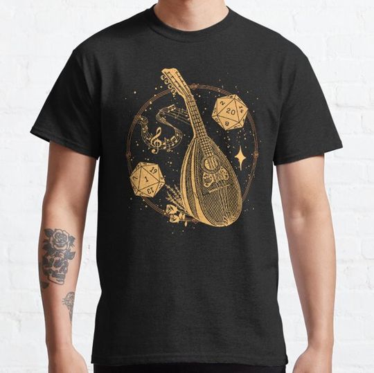 Discover DND BARD: Music instrument, D20 dice and tarot card version.