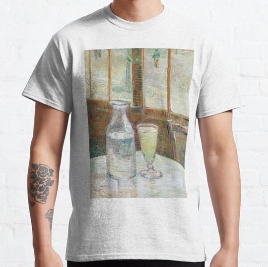 Discover 1887-Vincent van Gogh-Café table with absinth-33x46
