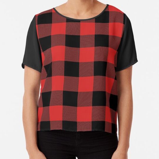 Discover Buffalo Check Red And Black Plaid Wide Stripes