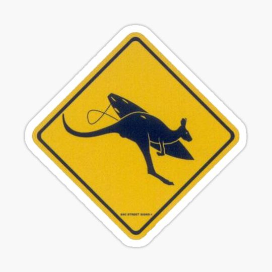 Discover Kangaroo Crossing Sign