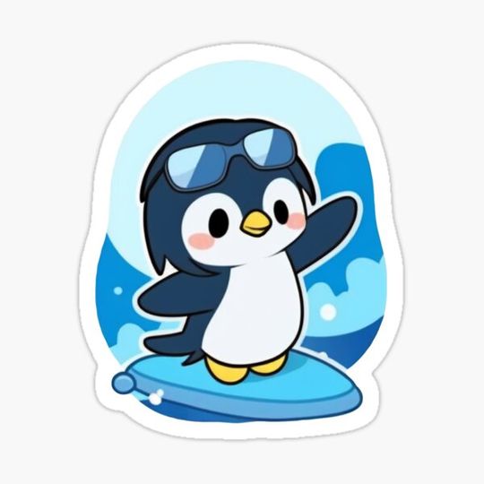 Discover Surfing Penguin: Catching Waves in Style