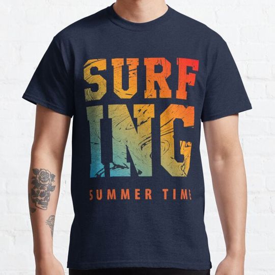Discover surfing t shirt design
