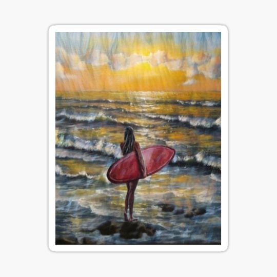 Discover Surfer Girl Sunset